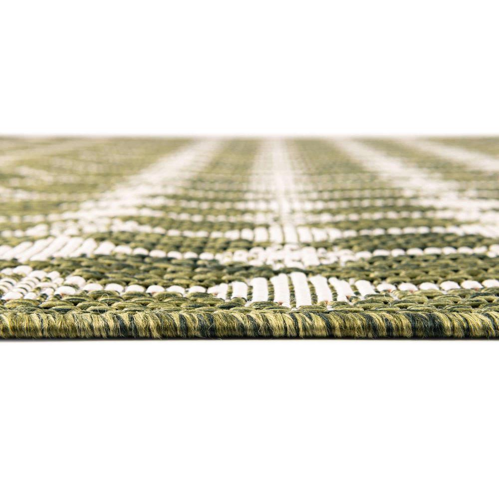 Outdoor Trellis Collection, Area Rug, Green, 3' 0" x 3' 0", Round. Picture 4