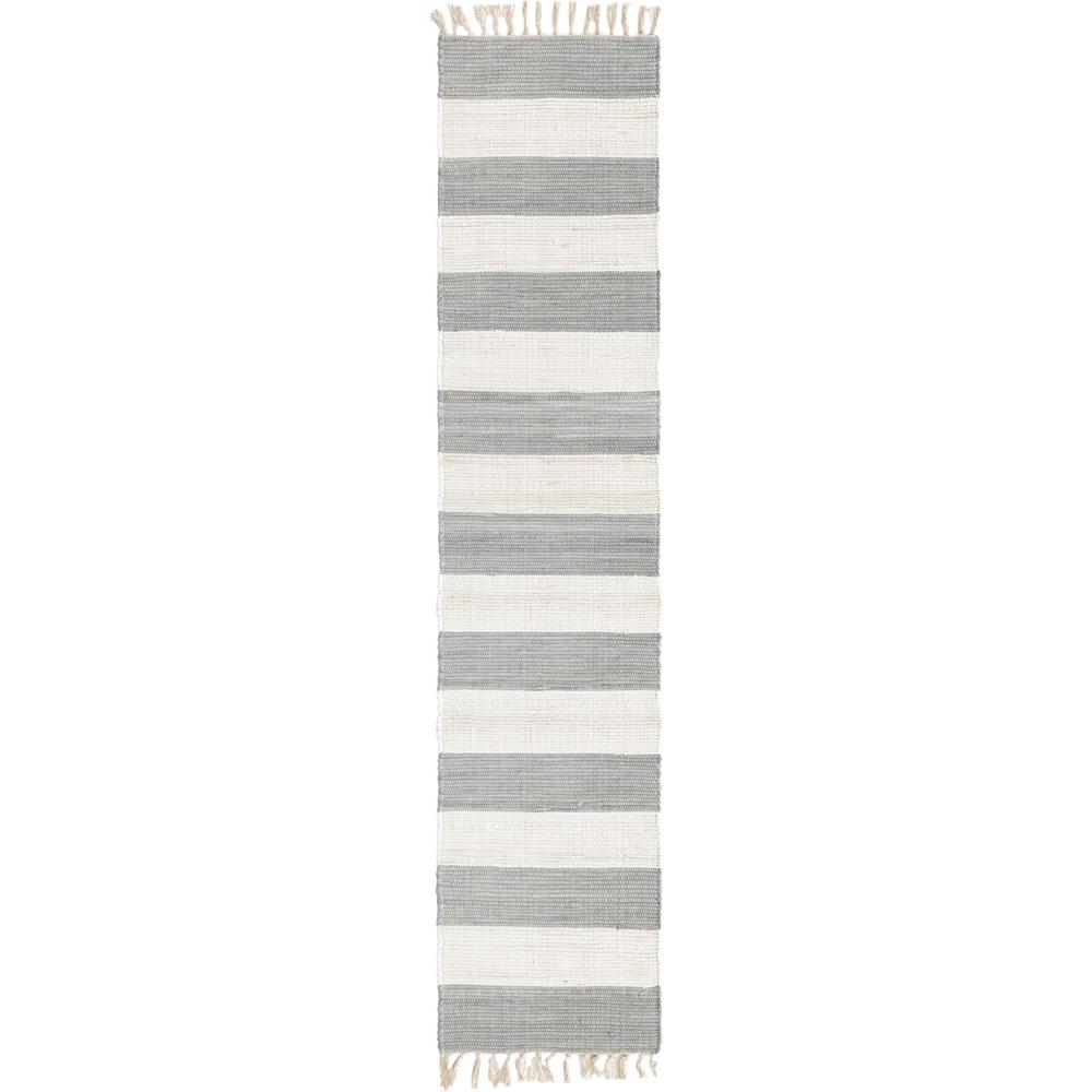 Unique Loom 10 Ft Runner in Gray (3153108). Picture 1