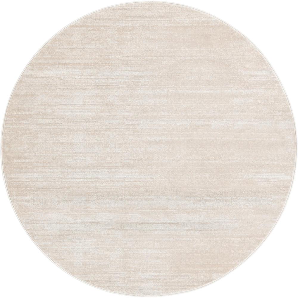 Uptown Madison Avenue Area Rug 6' 1" x 6' 1", Round Beige. Picture 1