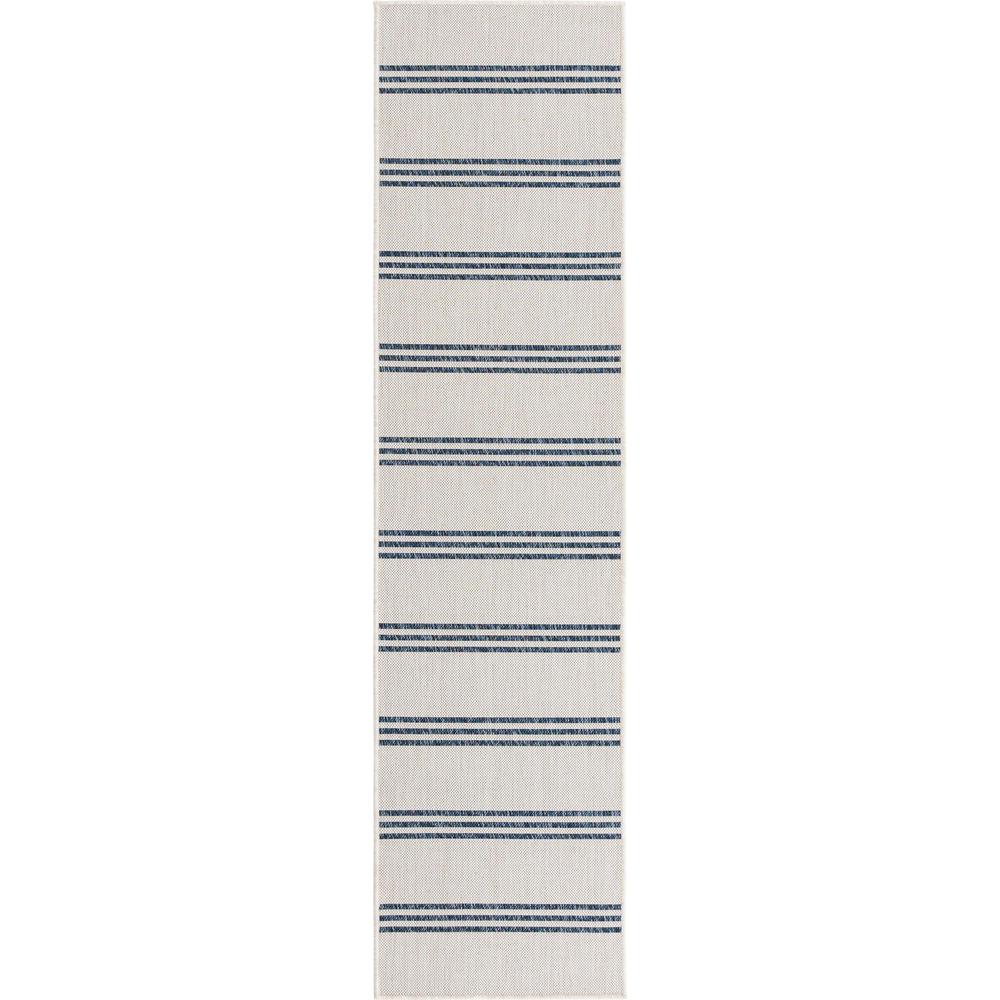 Jill Zarin Outdoor Anguilla Area Rug 2' 0" x 8' 0", Runner Ivory. Picture 1