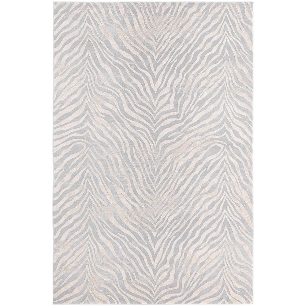 Finsbury Meghan Area Rug 5' 3" x 8' 0", Rectangular Gray and Ivory. Picture 1