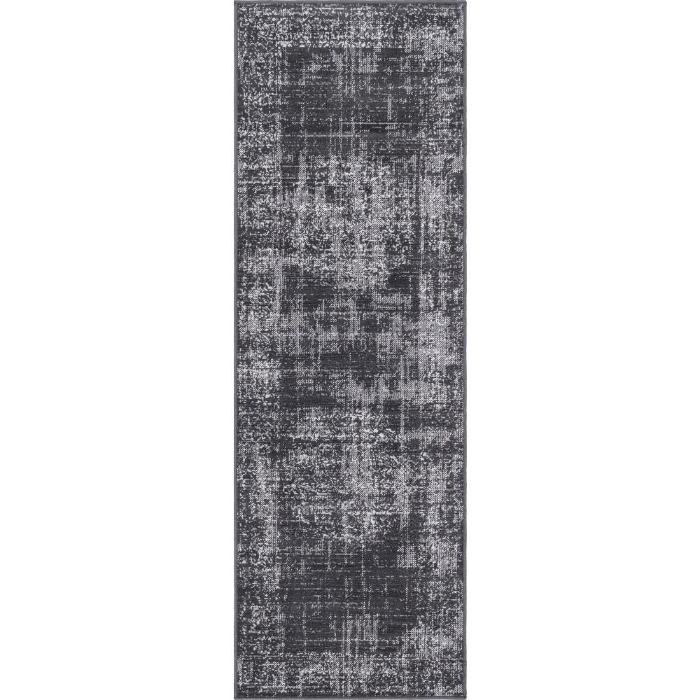 Unique Loom 6 Ft Runner in Dark Gray (3149312). Picture 1