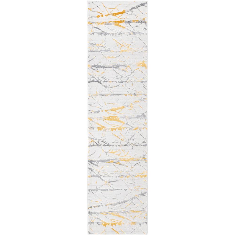 Finsbury Anne Area Rug 2' 0" x 8' 0", Runner Yellow and Gray. Picture 1