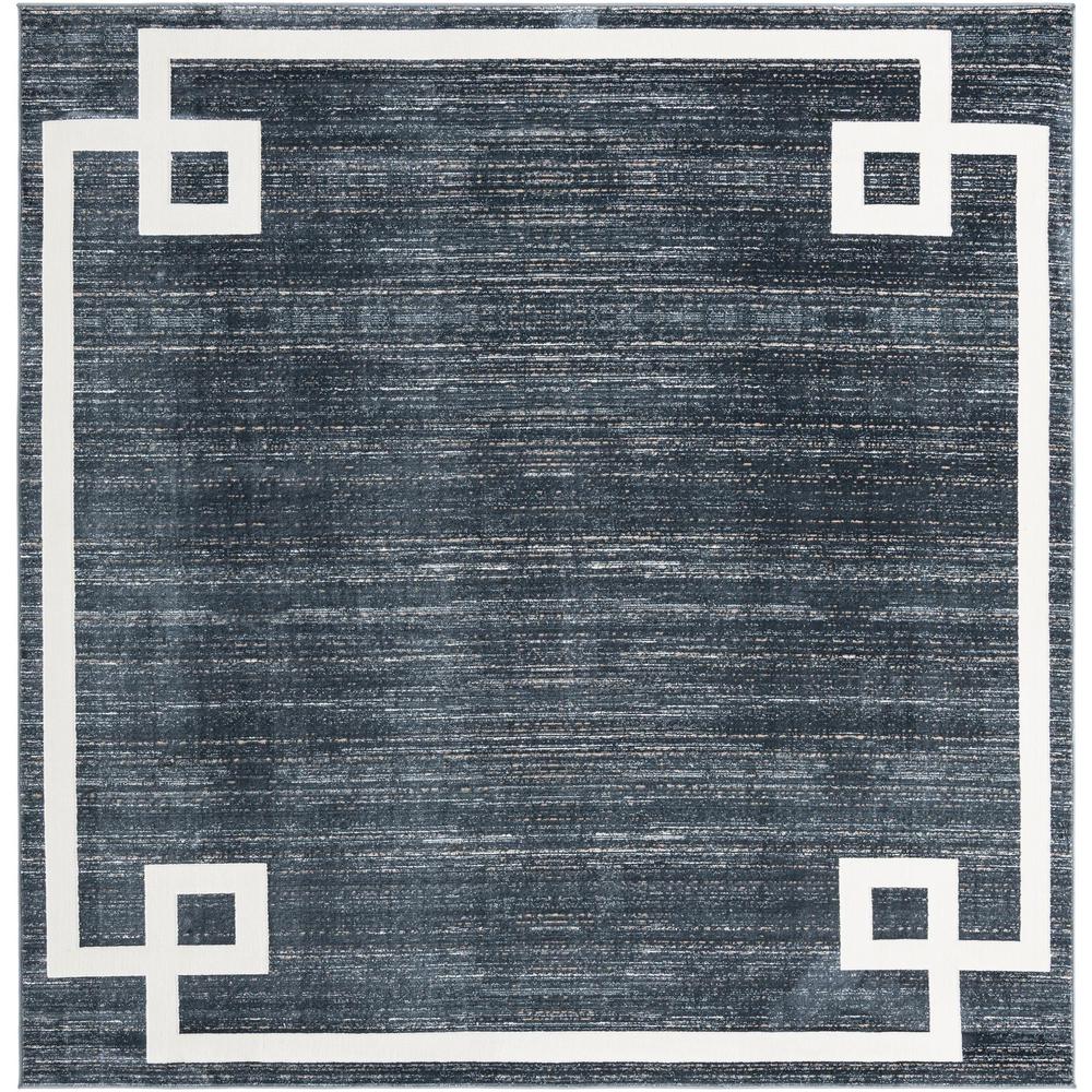 Uptown Lenox Hill Area Rug 7' 10" x 7' 10", Square Navy Blue. Picture 1