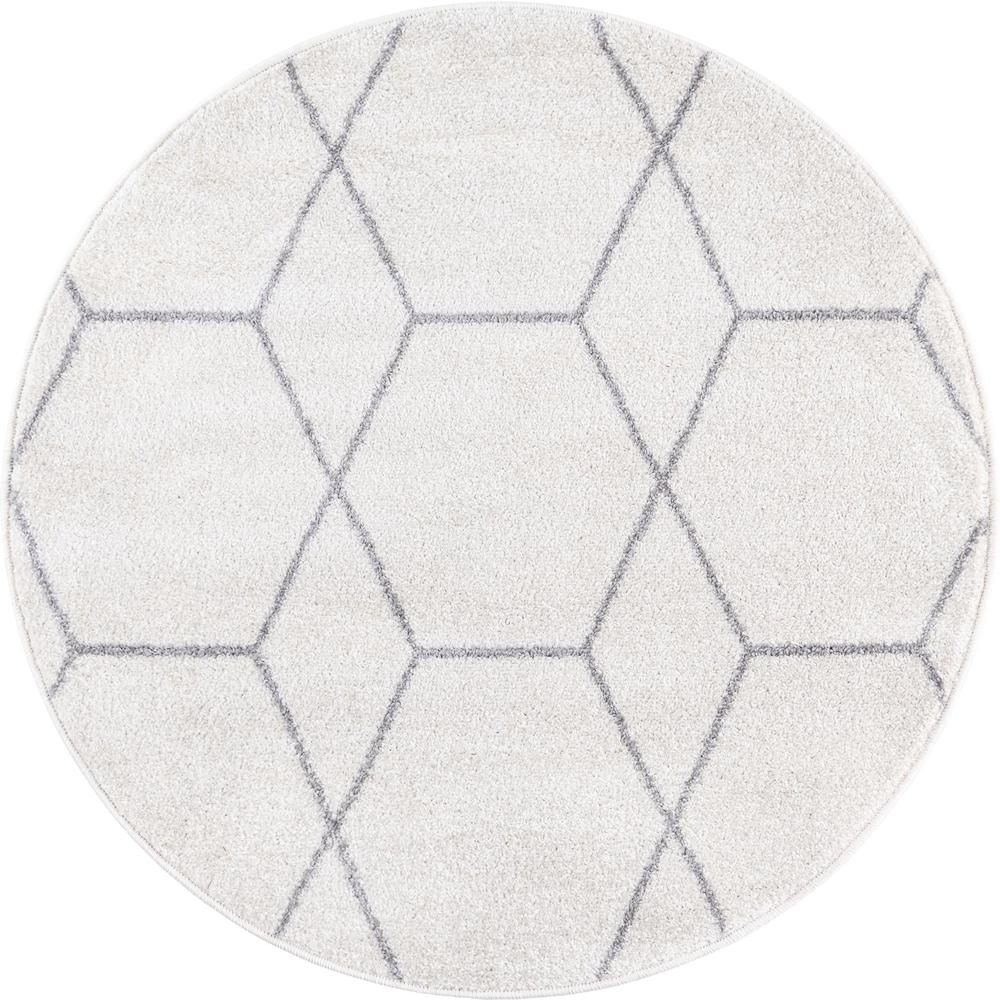 Unique Loom 3 Ft Round Rug in Ivory (3151499). Picture 1
