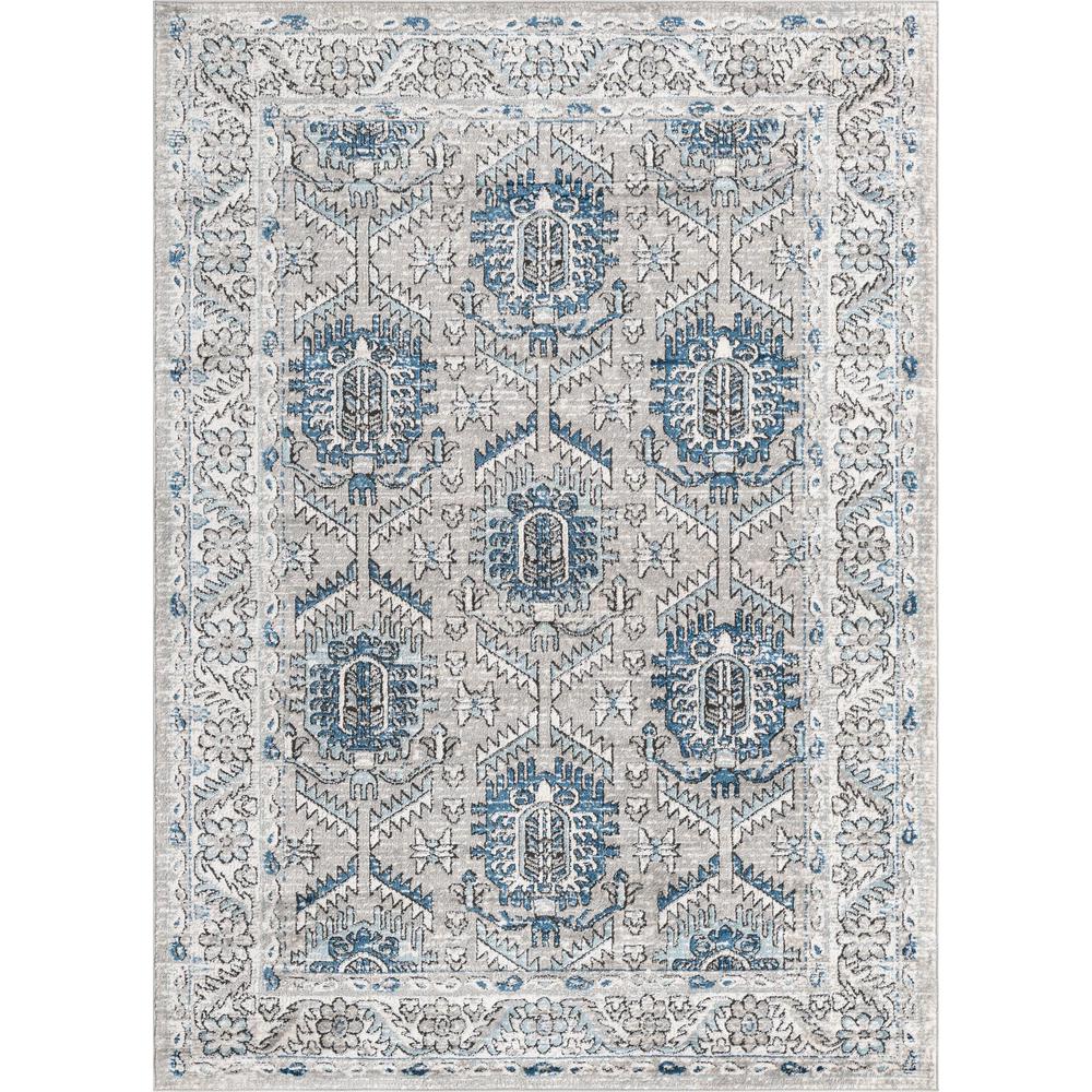 Nyla Collection, Area Rug, Gray, 6' 0" x 9' 0", Rectangular. Picture 1