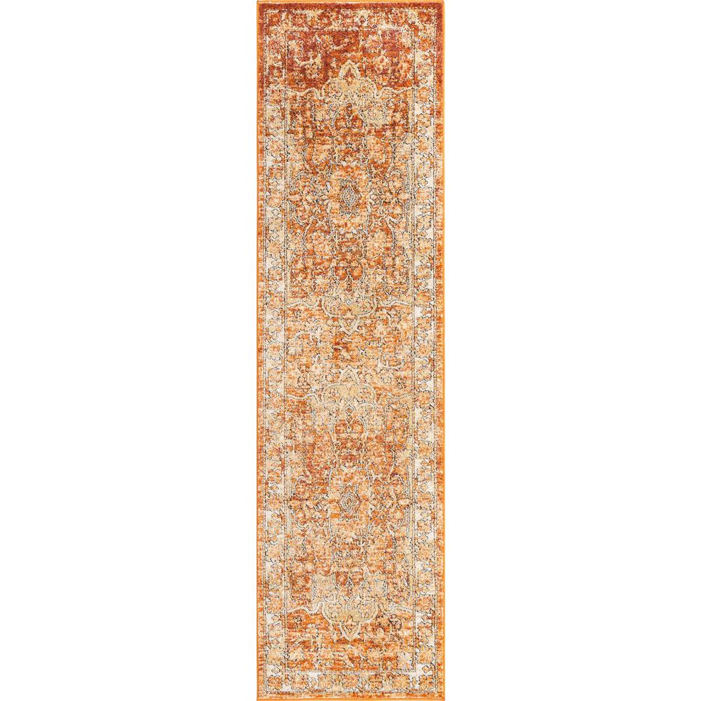 Unique Loom 10 Ft Runner in Rust Red (3161895). Picture 1