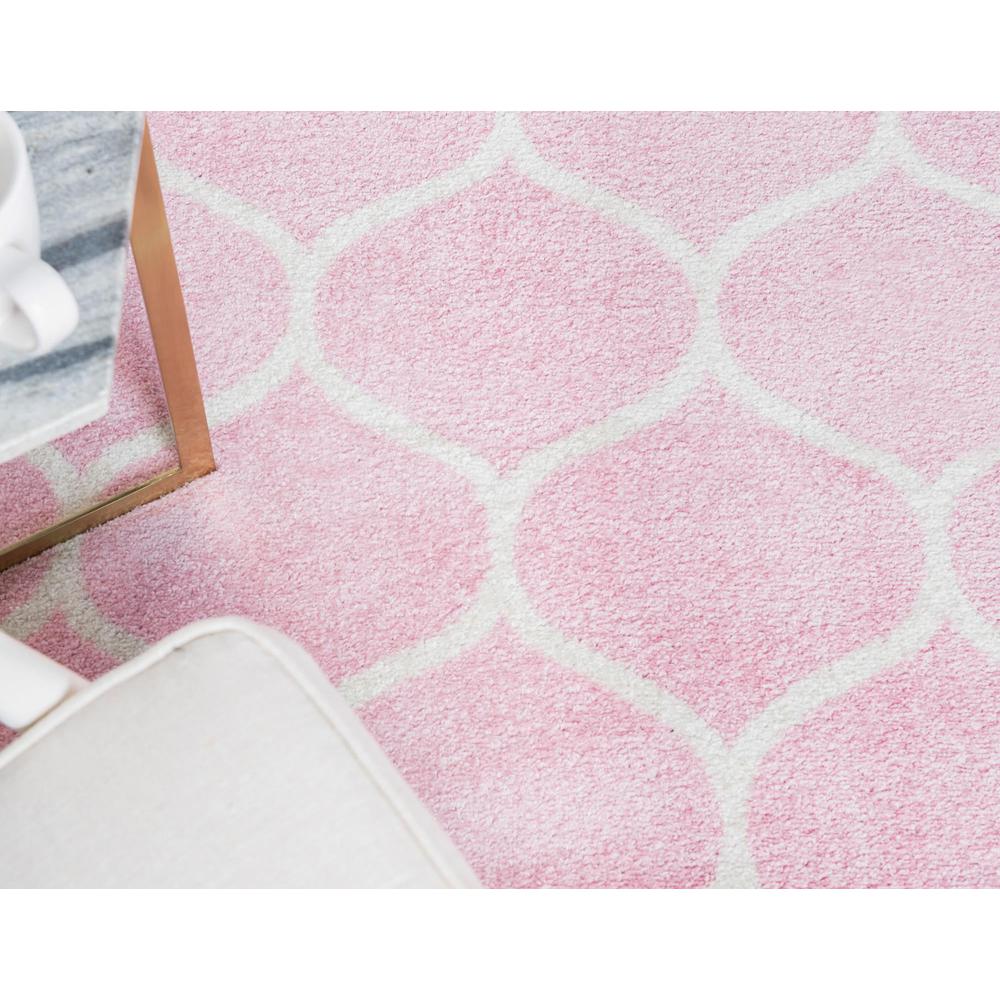 Unique Loom 5 Ft Octagon Rug in Pink (3151540). Picture 6