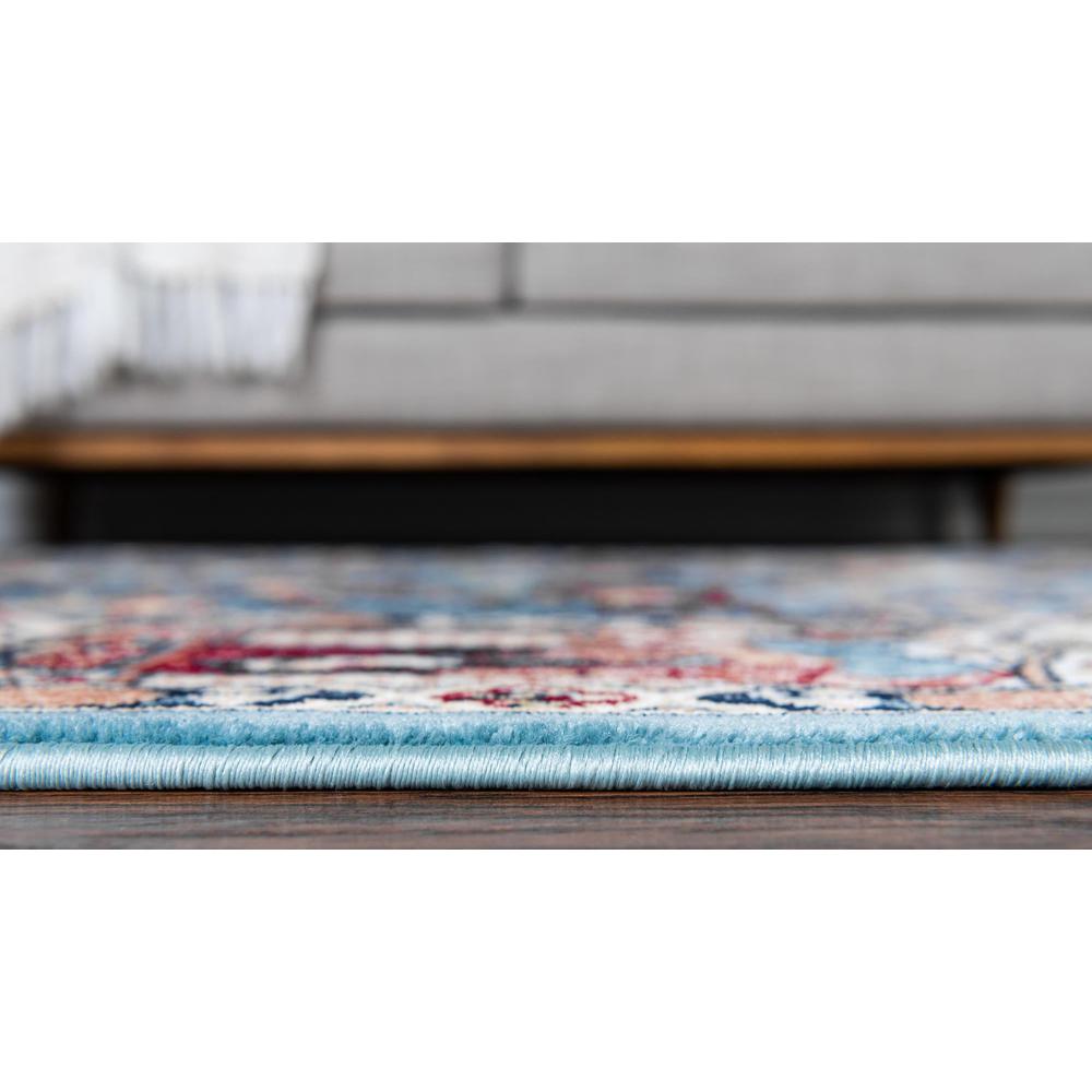 Unique Loom 6 Ft Runner in Blue (3147729). Picture 5