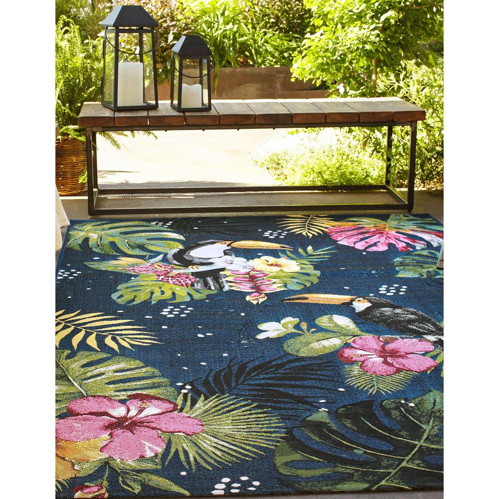 Outdoor Botanical Collection, Area Rug, Multi, 4' 0" x 6' 0", Rectangular. Picture 3