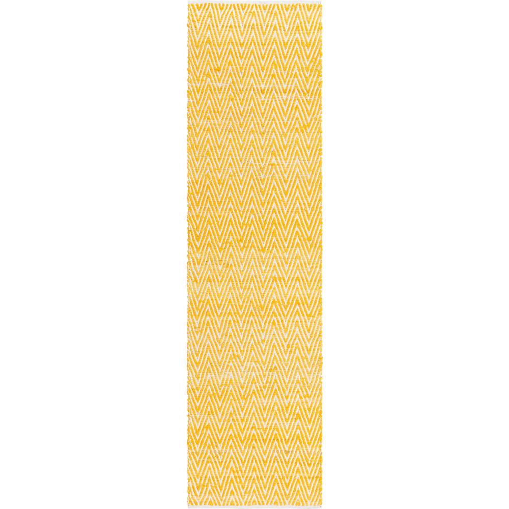 Unique Loom 10 Ft Runner in Yellow (3153237). Picture 1