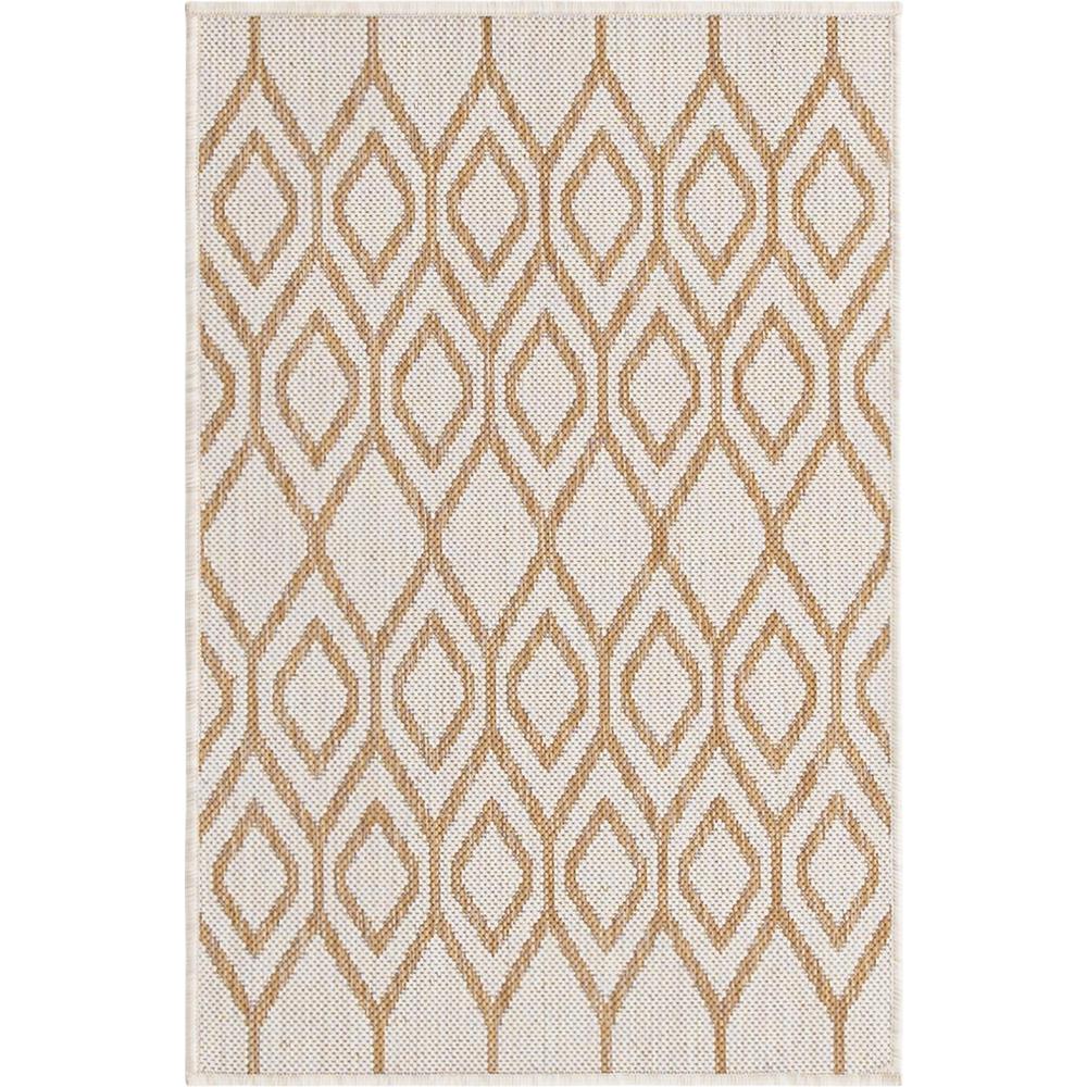 Jill Zarin Outdoor Turks and Caicos Area Rug 2' 2" x 3' 0", Rectangular Beige. Picture 1