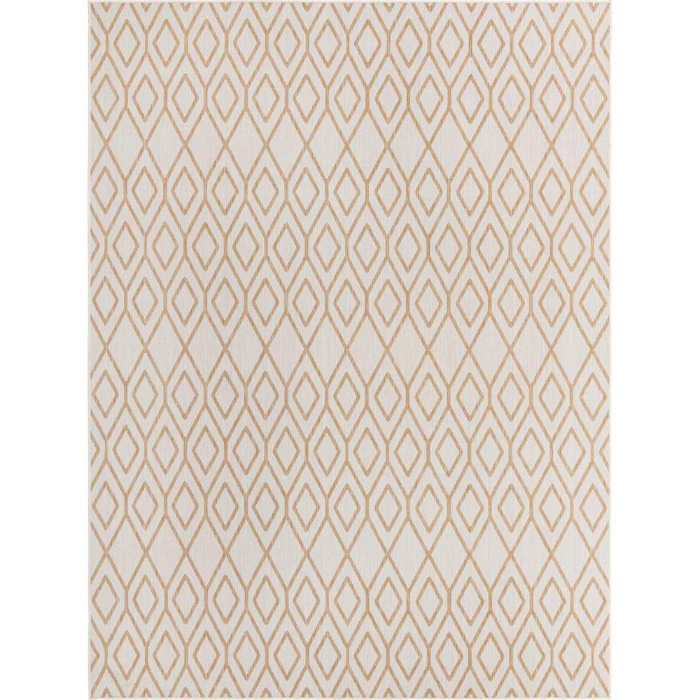 Jill Zarin Outdoor Turks and Caicos Area Rug 9' 0" x 12' 0", Rectangular Beige. Picture 1