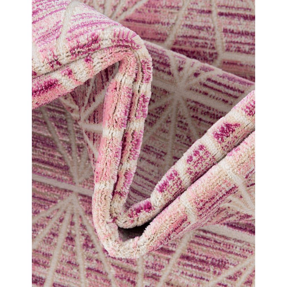 Uptown Fifth Avenue Area Rug 7' 10" x 7' 10", Square Pink. Picture 9