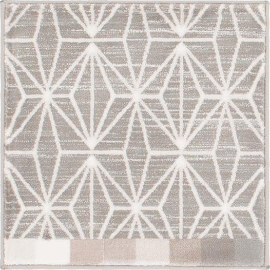 Uptown Fifth Avenue Area Rug 1' 8" x 1' 8", Square Gray. Picture 1
