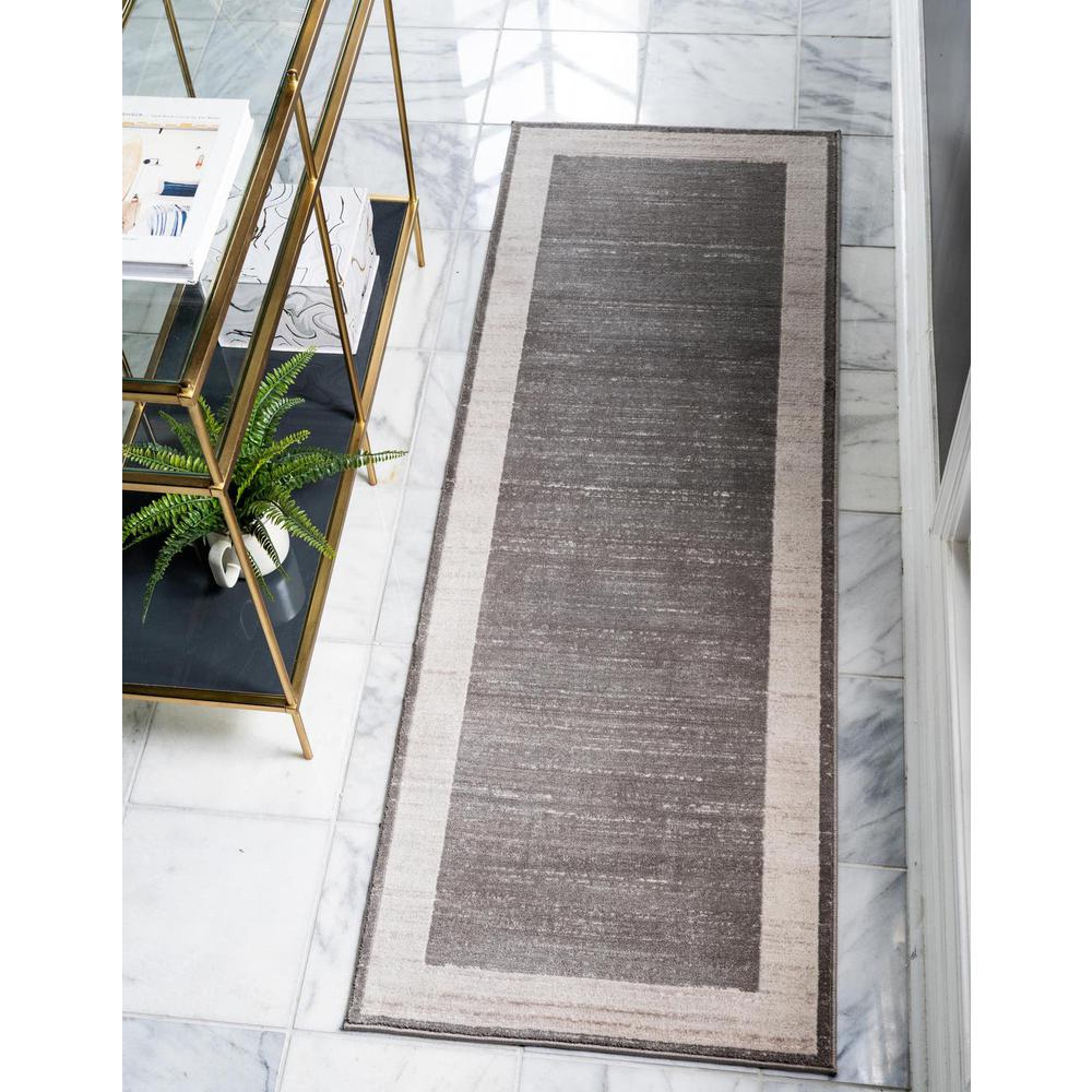 Uptown Yorkville Area Rug 2' 7" x 13' 11", Runner Gray. Picture 2