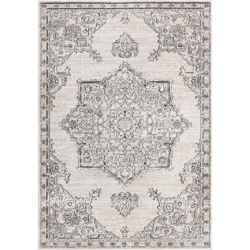 Nyla Collection, Area Rug, Ivory, 5' 3" x 8' 0", Rectangular. Picture 1