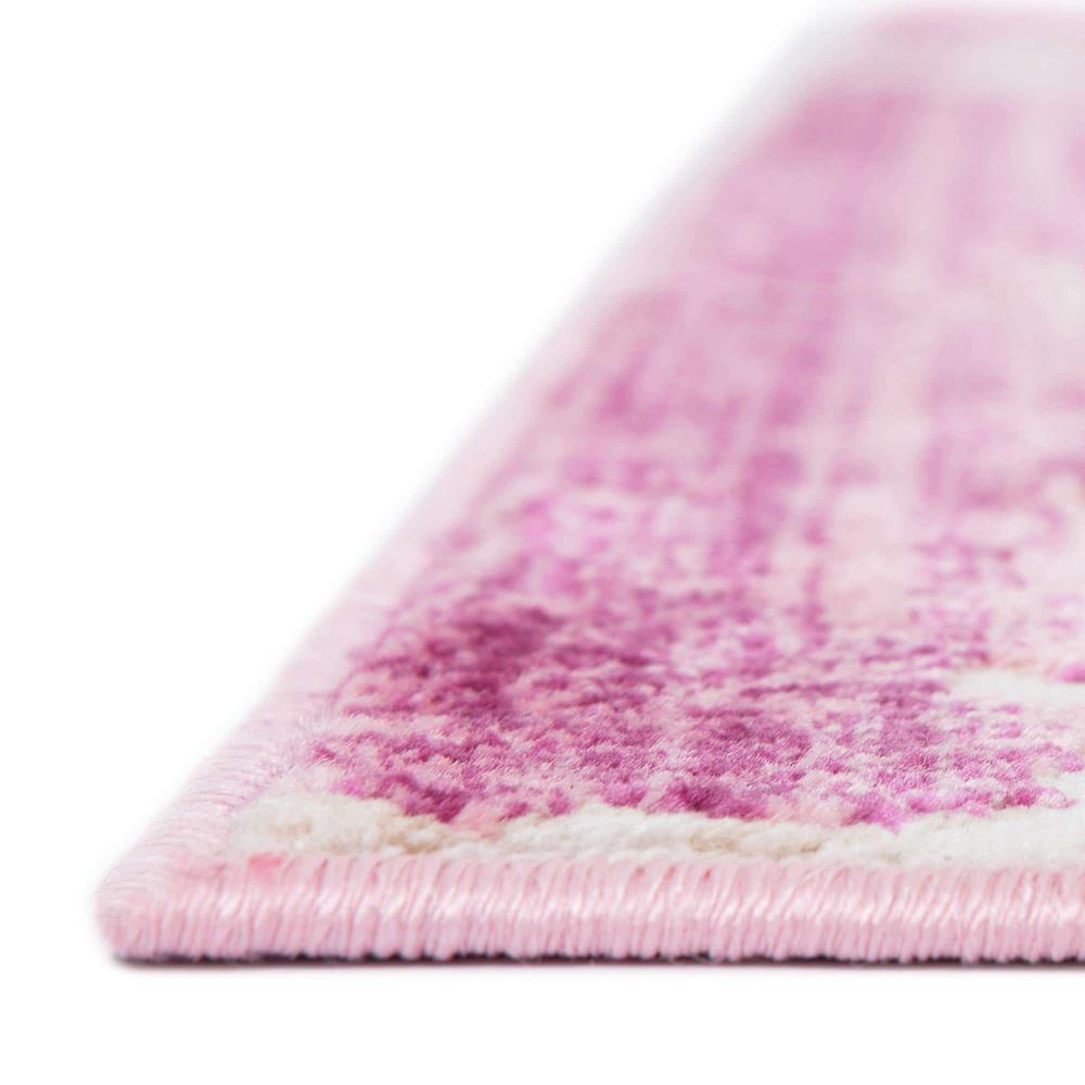 Uptown Carnegie Hill Area Rug 7' 10" x 7' 10", Square Pink. Picture 10