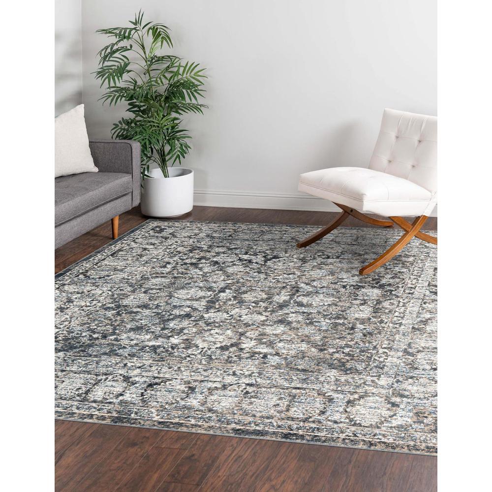 Uptown Area Rug 7' 10" x 7' 10", Square Navy Blue. Picture 2