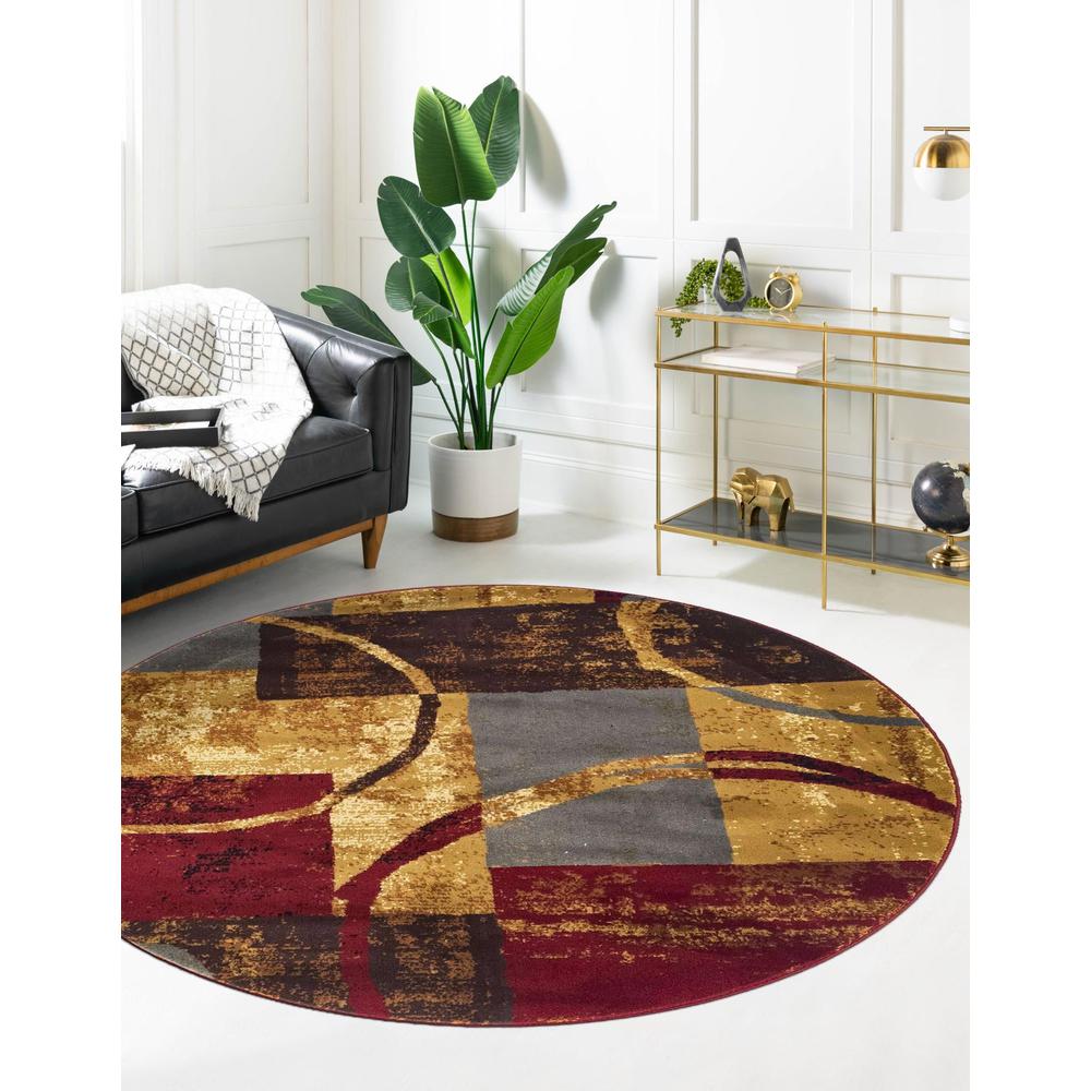 Barista Collection, Area Rug, Multi, 10' 0" x 10' 0", Round. Picture 5