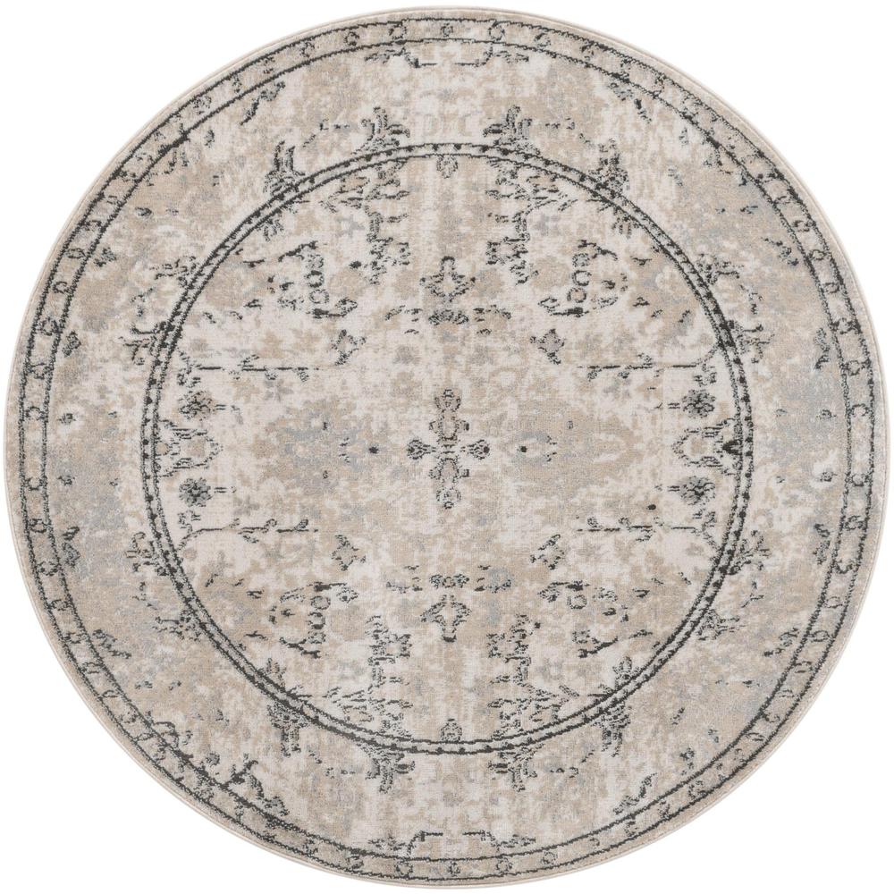 Portland Central Area Rug 5' 3" x 5' 3", Round Ivory. Picture 1