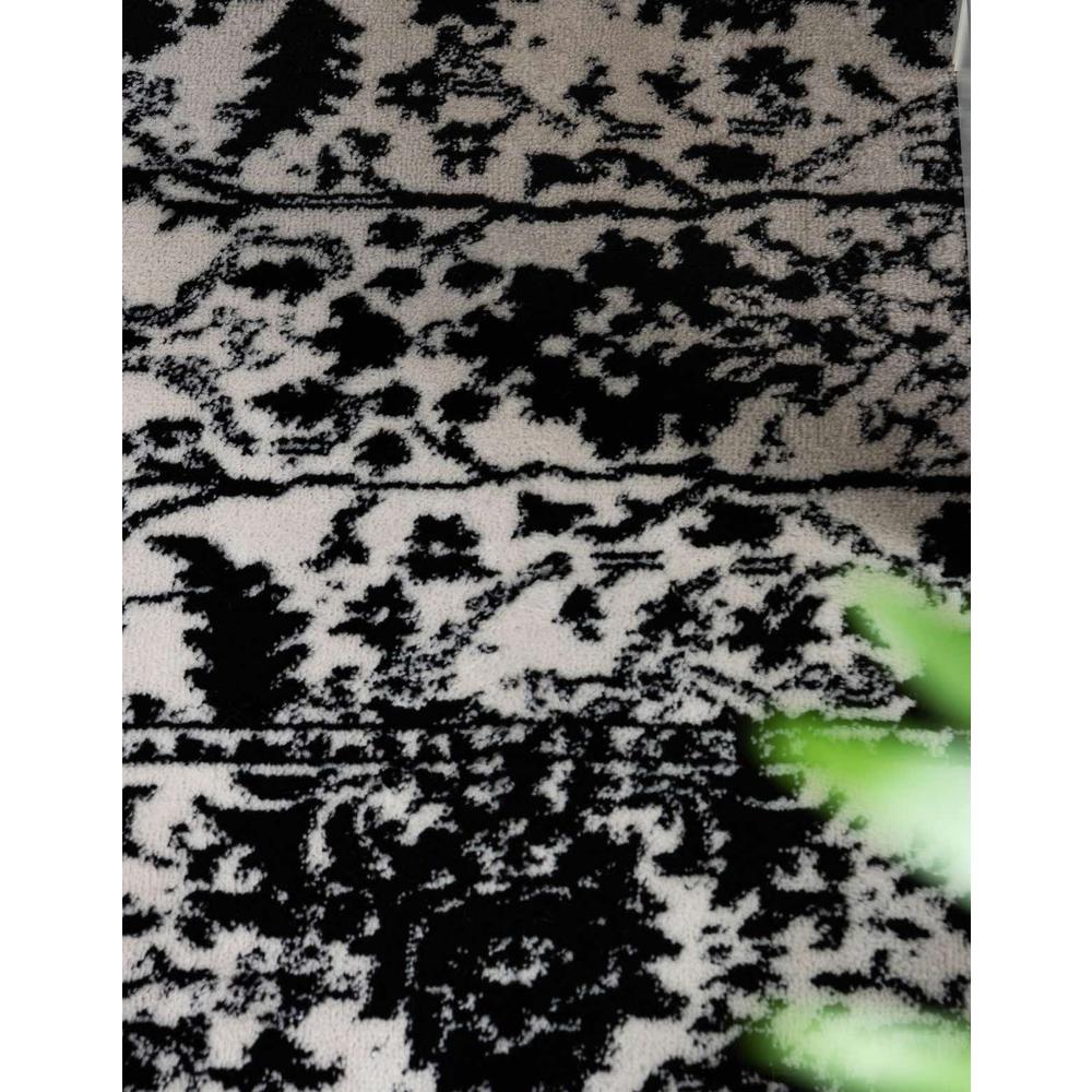 Portland Central Area Rug 10' 0" x 14' 0", Rectangular Black and White. Picture 4