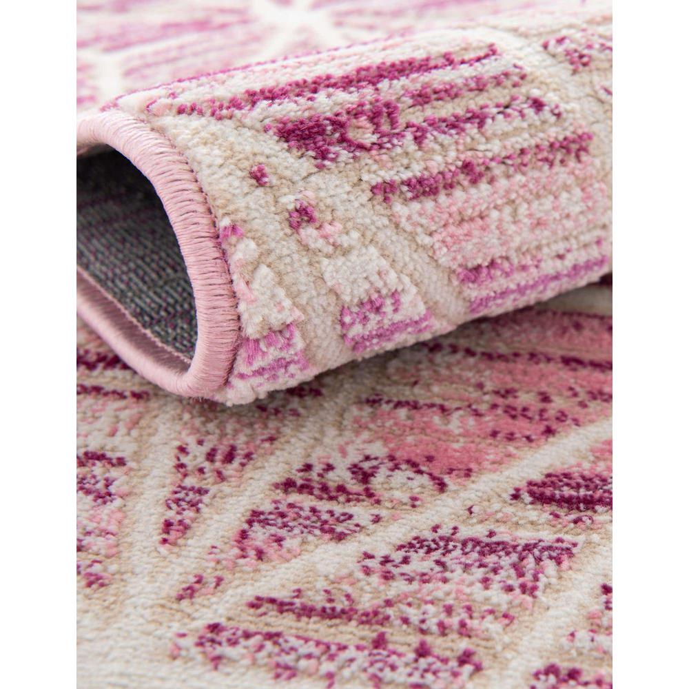 Uptown Fifth Avenue Area Rug 7' 10" x 7' 10", Square Pink. Picture 8