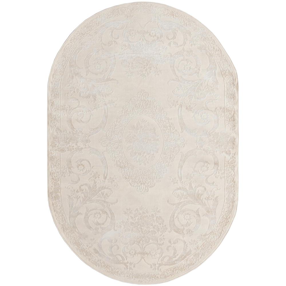 Finsbury Diana Area Rug 5' 3" x 8' 0", Oval Ivory. Picture 1
