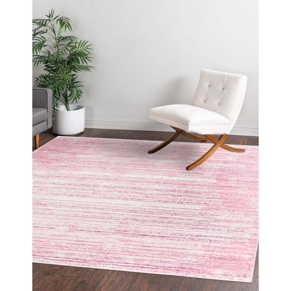 Uptown Madison Avenue Area Rug 7' 10" x 7' 10", Square Pink. Picture 2