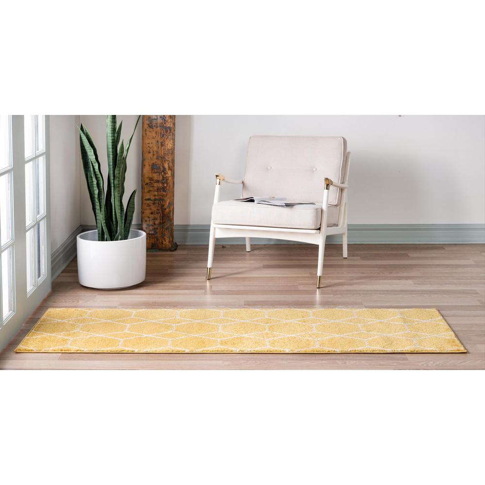 Unique Loom 10 Ft Runner in Yellow (3151617). Picture 4