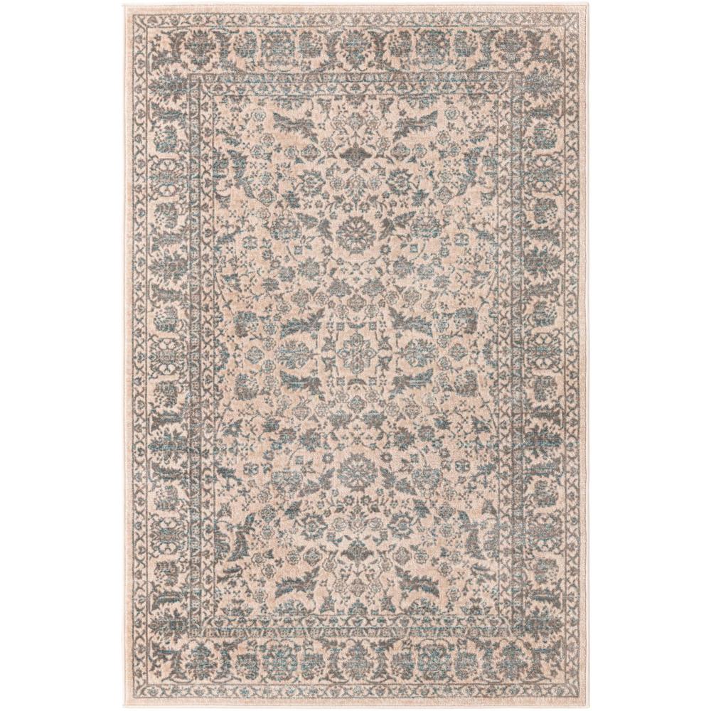 Uptown Area Rug 4' 1" x 6' 1" - Rectangular Teal. Picture 1