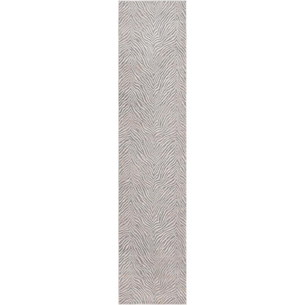 Finsbury Meghan Area Rug 2' 0" x 9' 10", Runner Gray and Ivory. Picture 1