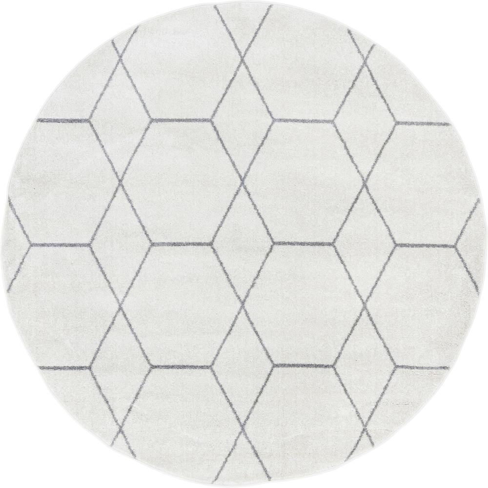 Unique Loom 6 Ft Round Rug in Ivory (3151500). Picture 1