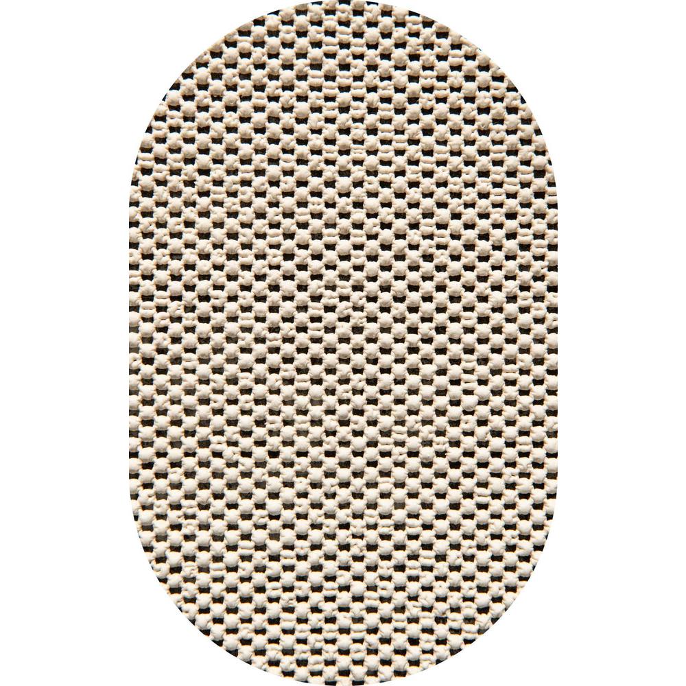 Unique Loom 4x6 Oval Rug in Beige (3160556). Picture 1