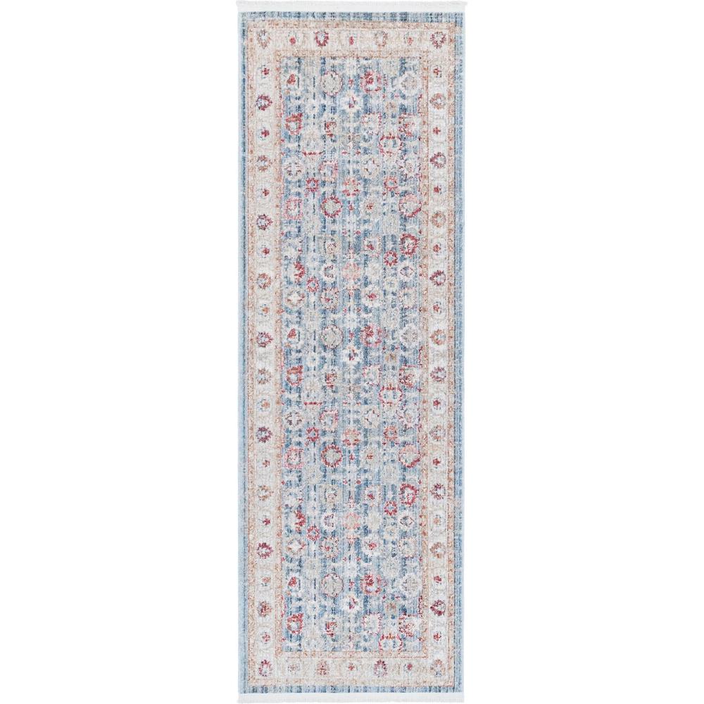 Unique Loom 6 Ft Runner in Blue (3147955). Picture 1