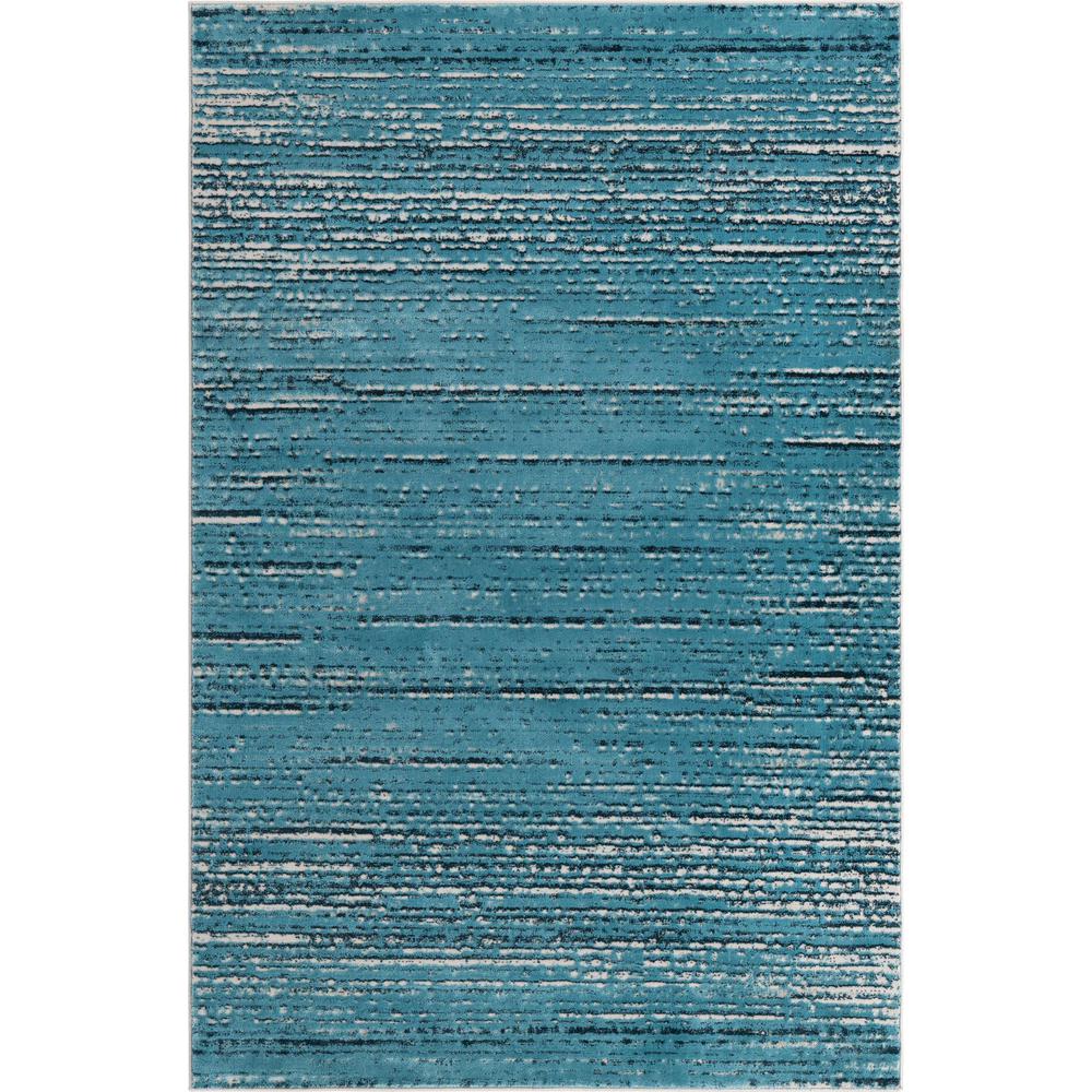 Unique Loom Rectangular 6x9 Rug in Blue (3154249). Picture 1