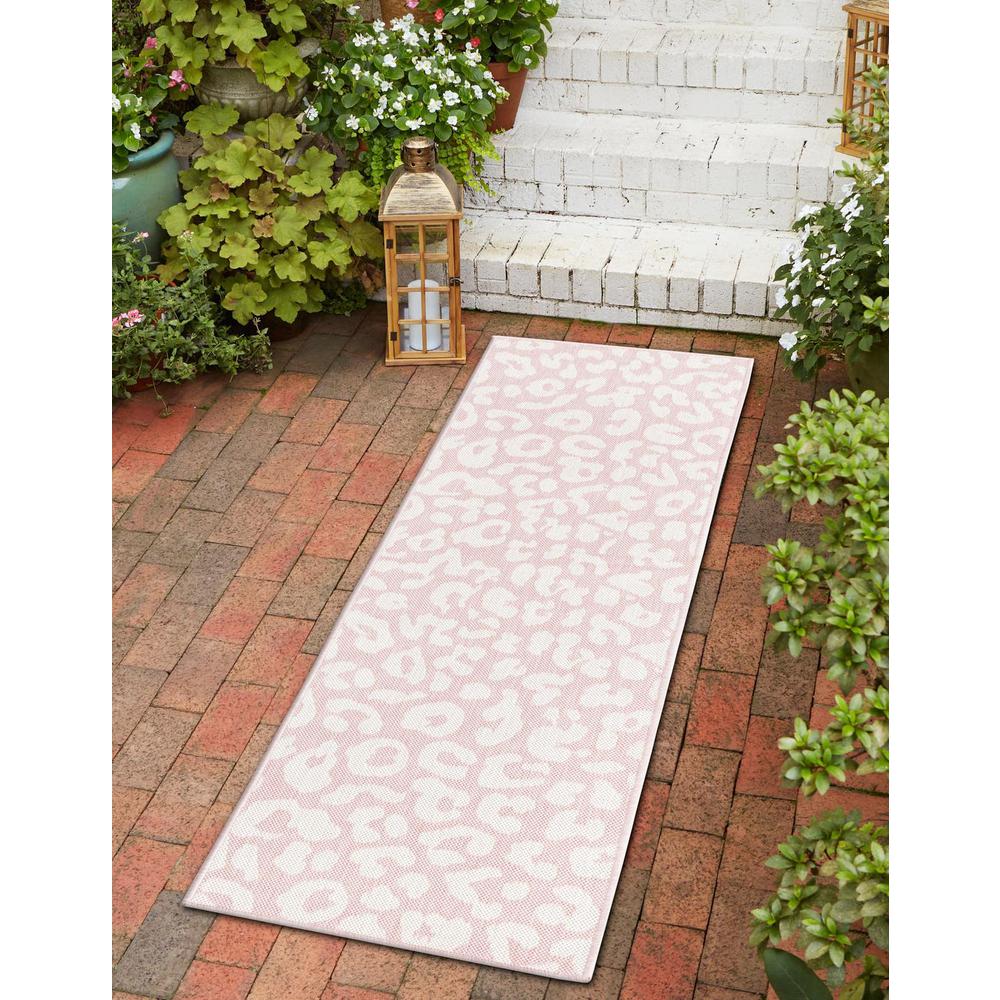 Outdoor Safari Collection, Area Rug, Pink Ivory, 2' 11" x 10' 0", Runner. Picture 2