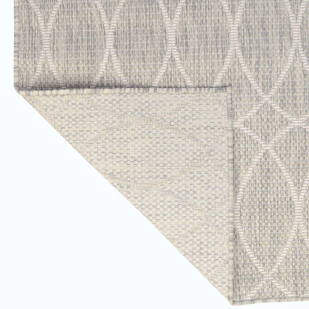 Outdoor Trellis Collection, Area Rug, Light Gray, 5' 3" x 7' 10", Rectangular. Picture 7