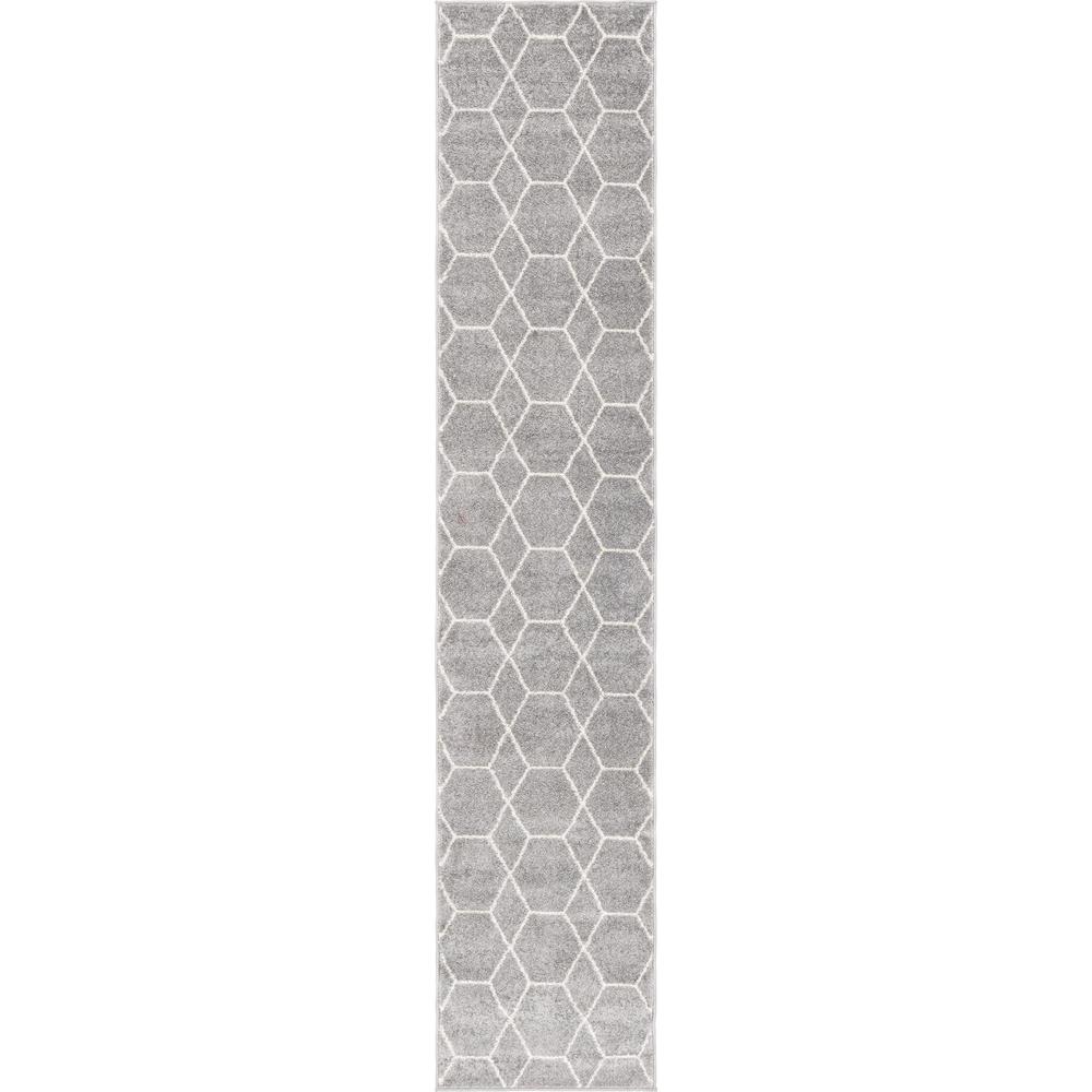 Unique Loom 10 Ft Runner in Light Gray (3151515). Picture 1