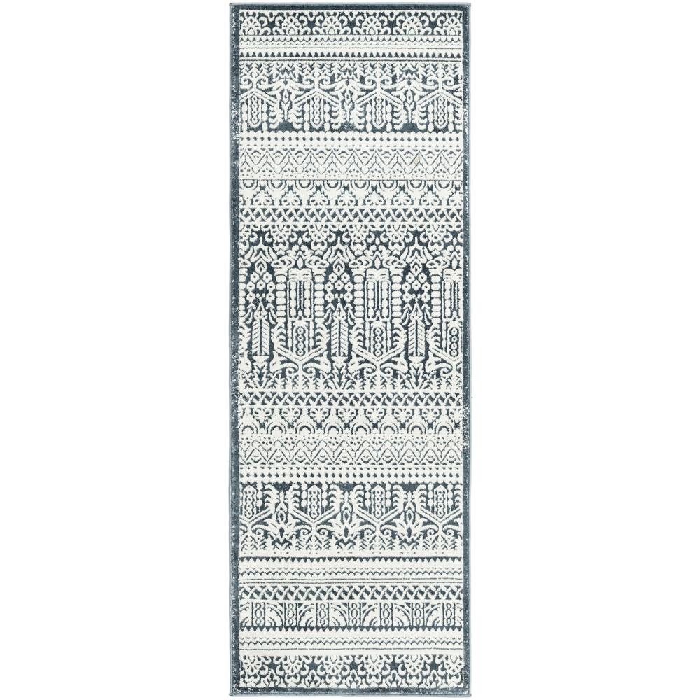 Uptown Area Rug 2' 2" x 6' 1", Runner Blue. Picture 1