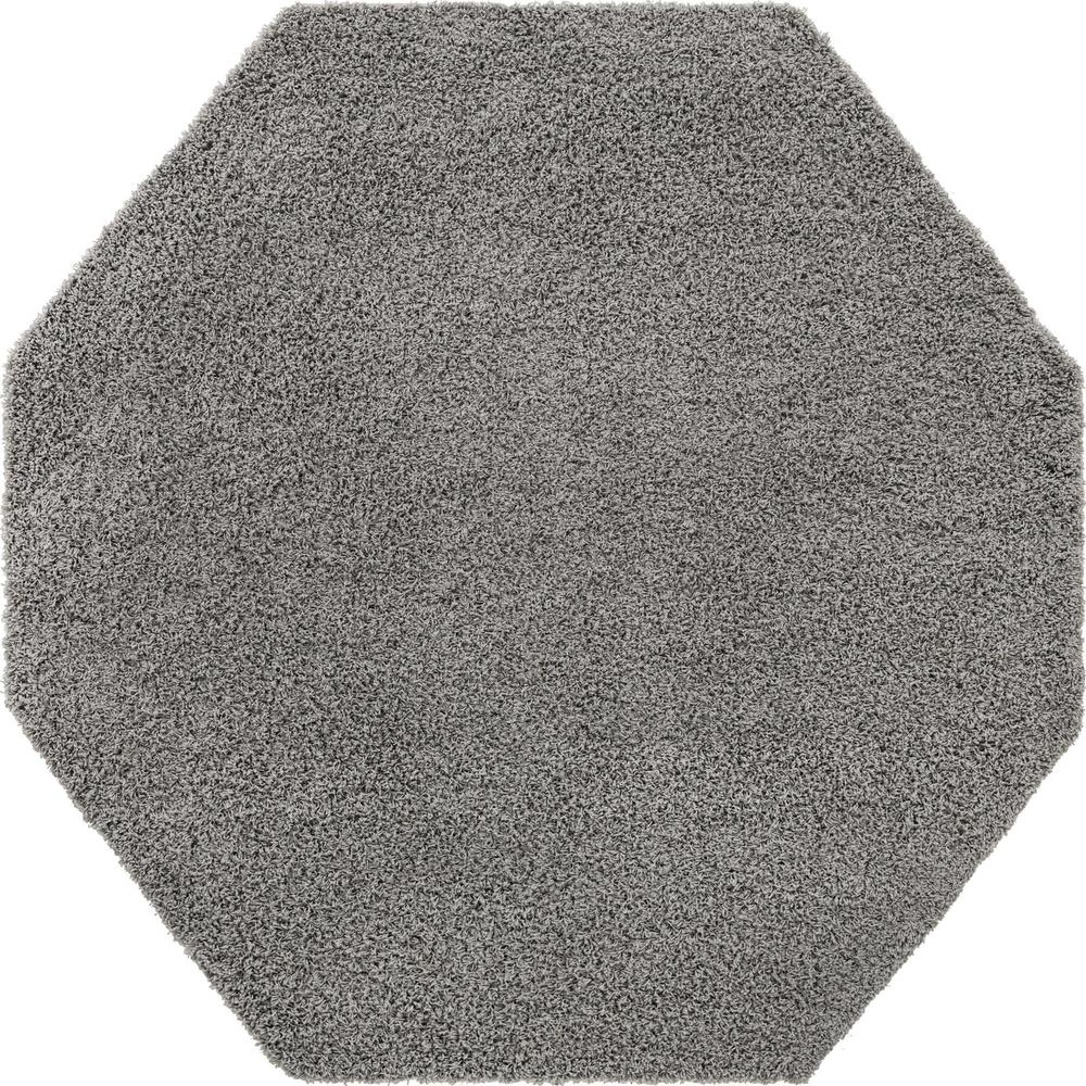 Unique Loom 8 Ft Octagon Rug in Cloud Gray (3151290). Picture 1