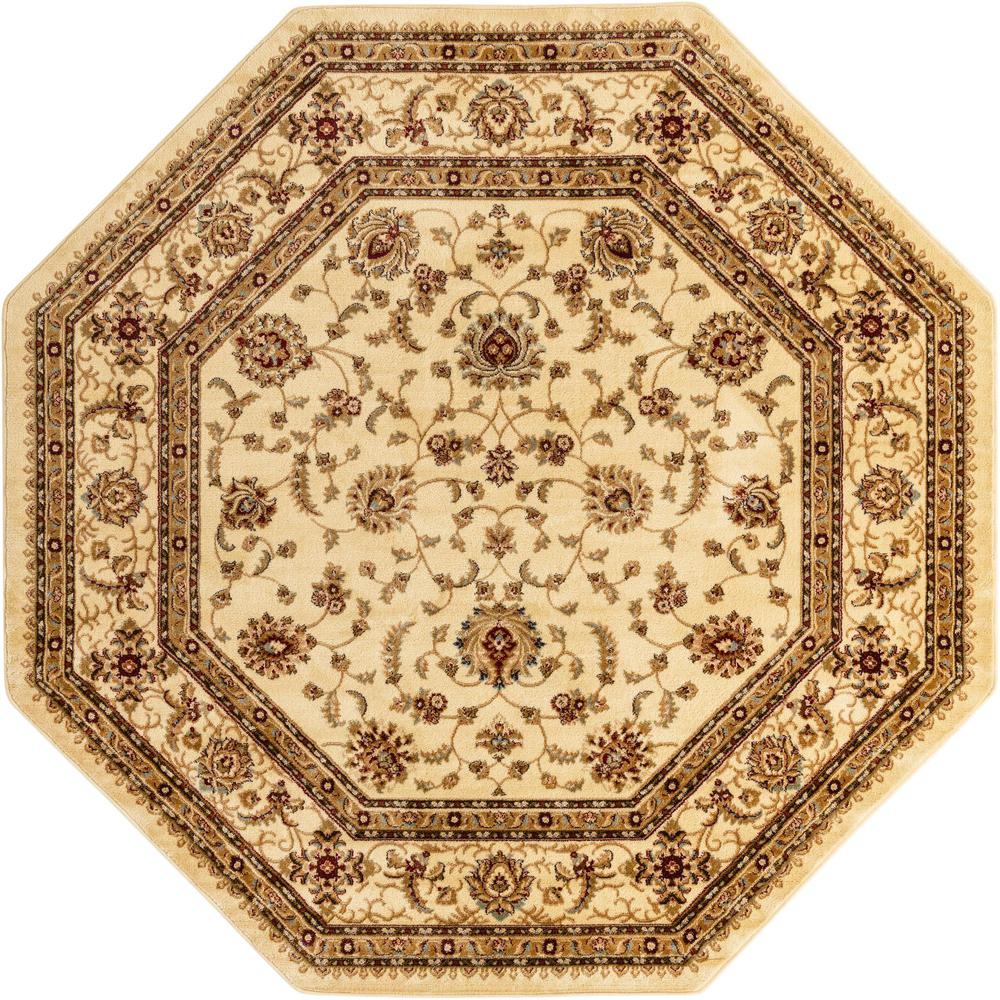 Unique Loom 8 Ft Octagon Rug in Ivory (3157626). Picture 1