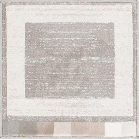 Uptown Yorkville Area Rug 1' 8" x 1' 8", Square Gray. Picture 1