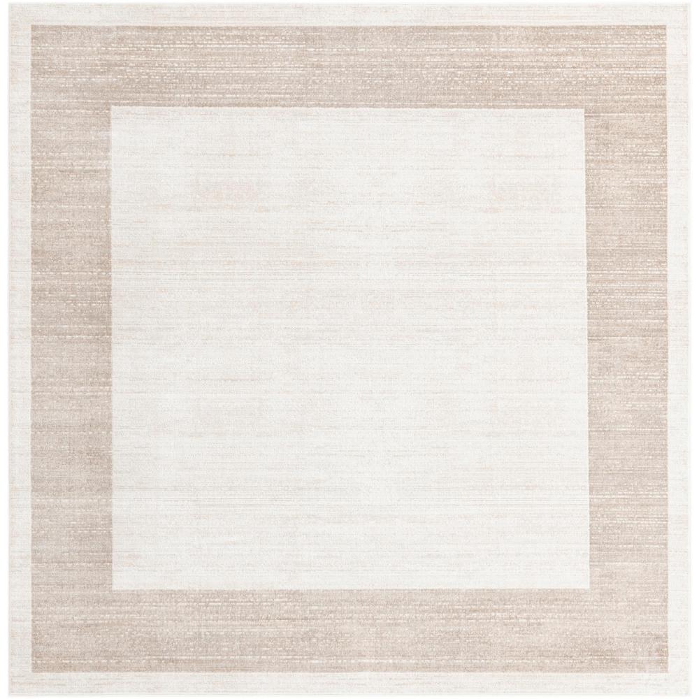 Uptown Yorkville Area Rug 7' 10" x 7' 10", Square Beige. Picture 1