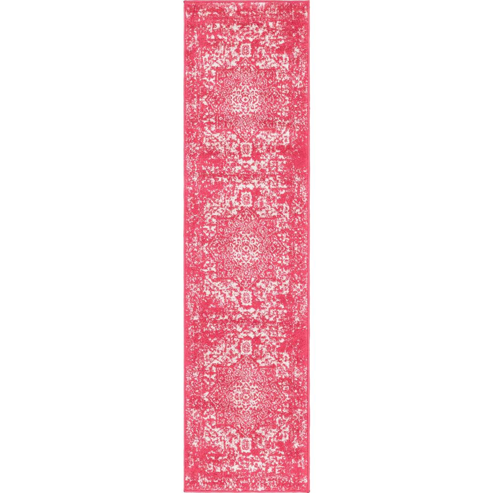 Unique Loom 8 Ft Runner in Pink (3150512). Picture 1