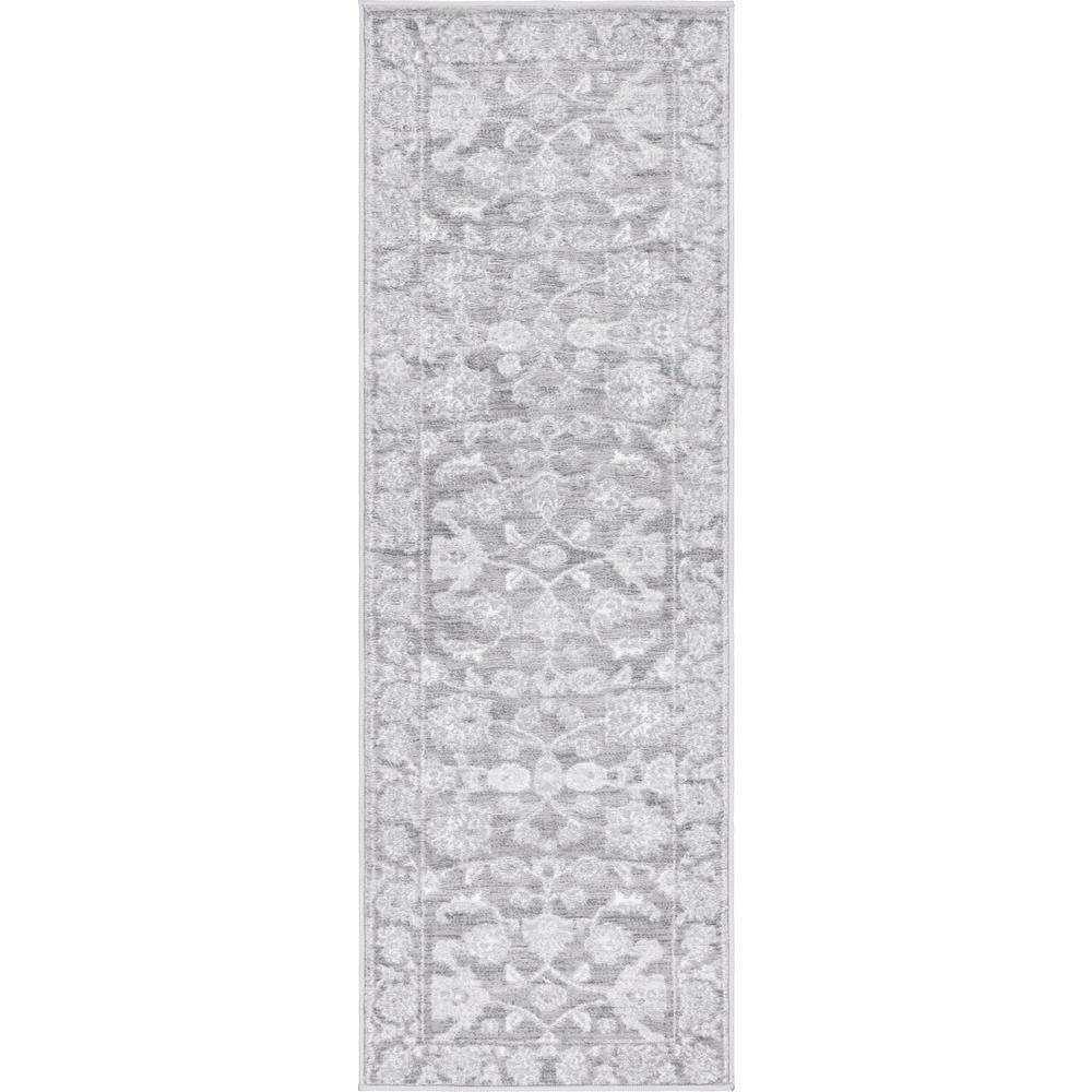 Unique Loom 6 Ft Runner in Gray (3150696). Picture 1
