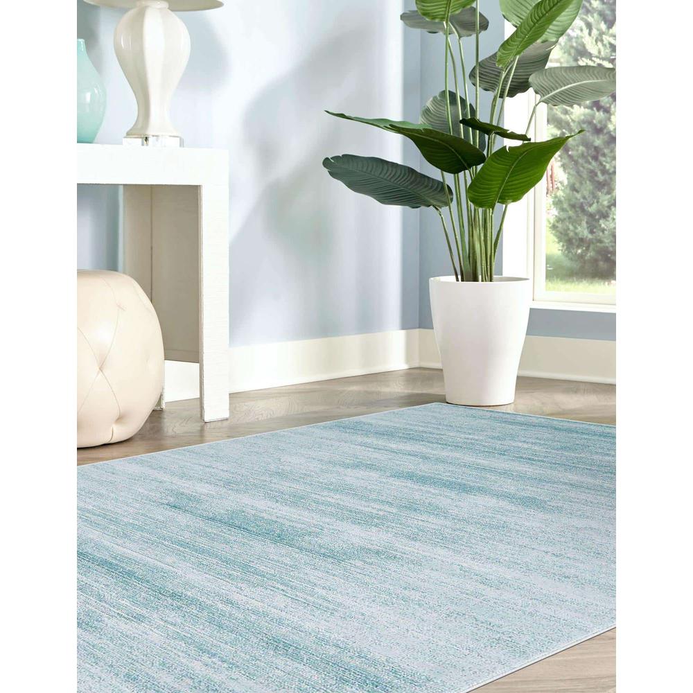 Uptown Madison Avenue Area Rug 2' 0" x 3' 1", Rectangular Turquoise. Picture 3