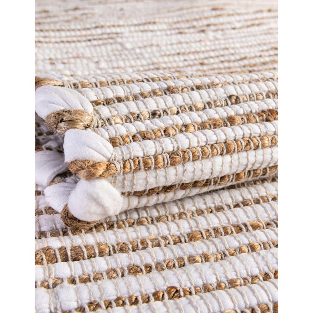 Chindi Jute Collection, Area Rug, Natural, 6' 1" x 9' 0", Rectangular. Picture 7