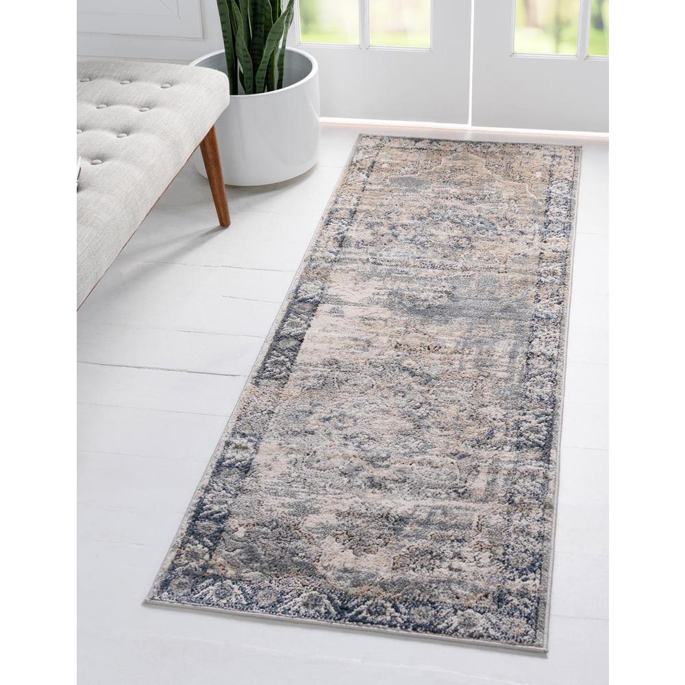 Portland Canby Area Rug 2' 7" x 13' 1", Runner Gray. Picture 2