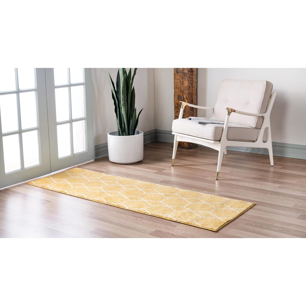 Unique Loom 10 Ft Runner in Yellow (3151617). Picture 3